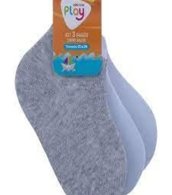 Ac Pimpolho Meia 8844 3pcs Sortido 31-34