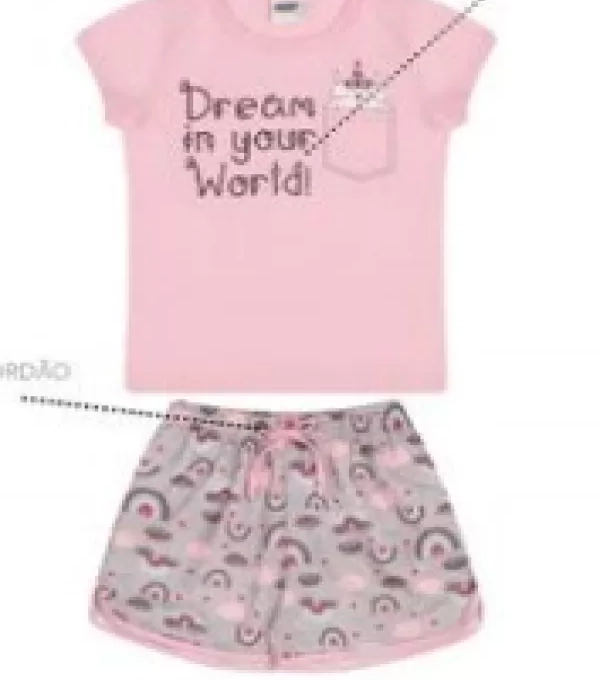 Mvf Duzizo Pijama 6578 Gatinho Unicornio 10