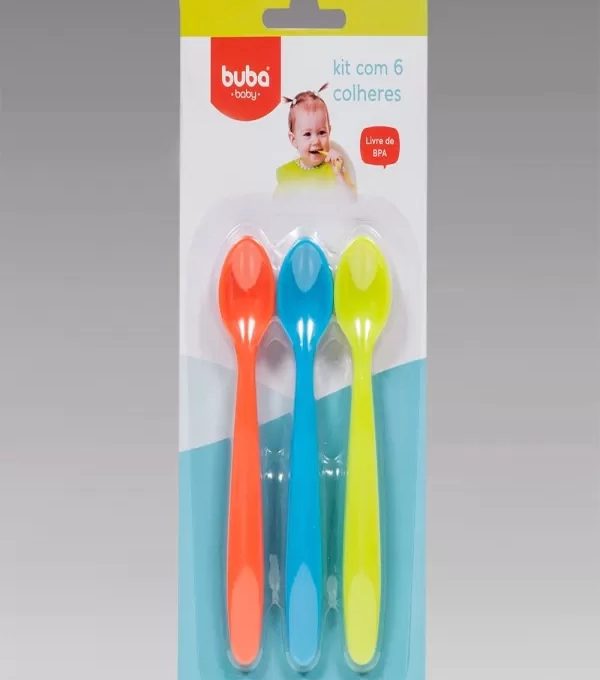 Pl Buba Colher 5813 6pcs Colorido