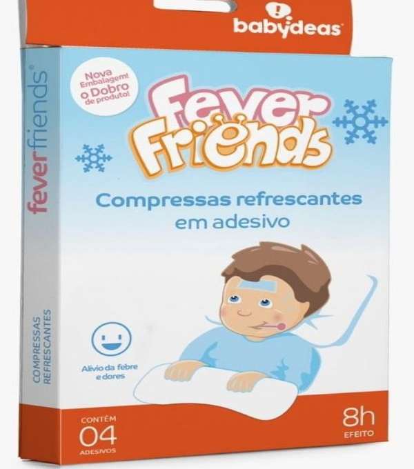 Imagem Pl Compressas Refr 526515 Adesivo Fever Friends de Maria Fumaça Kids