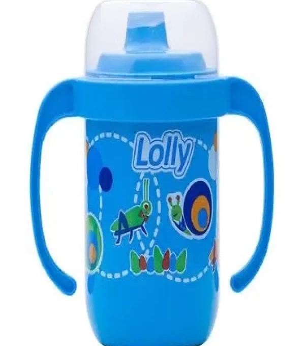 Imagem Pl Lolly Copo 710401 Alca Zoo Azul 250ml de Maria Fumaça Kids