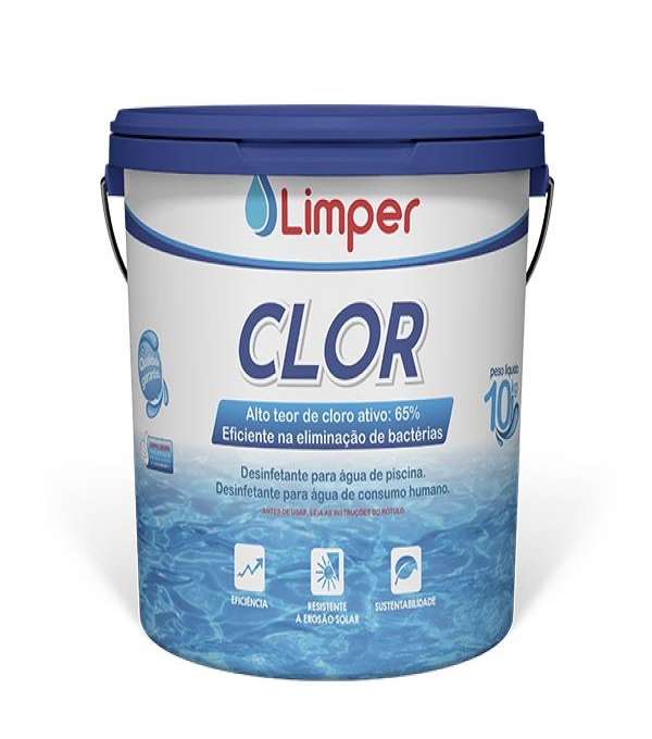 Imagem Cloro Hipoclorito De Calcio Limper 10kg *13188* de Pool Center Piscinas & Toys