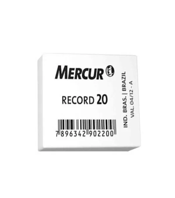 Borracha Escolar Branca Record 20 - Mercur - B0101004-01    