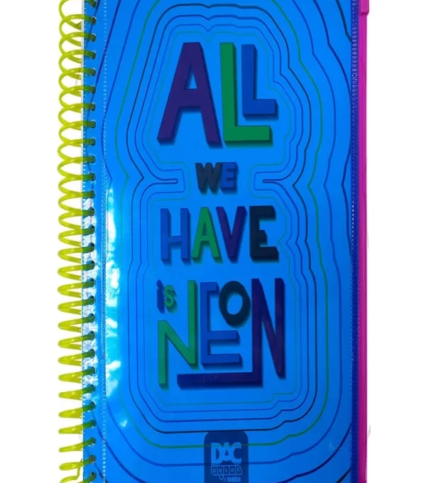 Caderno Espiral UniversitÁrio 10 MatÉrias Color Bubble Azul - Dac - 3369