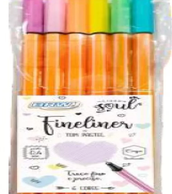 Canetinha HidrogrÁfica 6 Cores Jumbo - Faber Castell 150206gzf