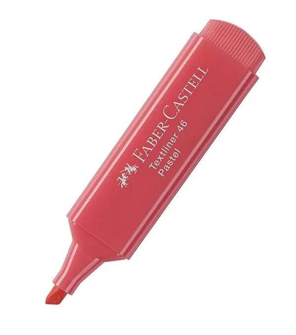 Pincel Marca Texto Textliner Pastel Vermelho - Faber Castell - Mt/1546di