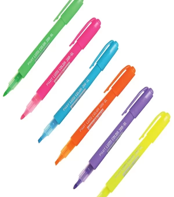 Caneta Marca Texto Laranja Lumi Color - Caixa Com 12 Unid - Pilot 200-sl