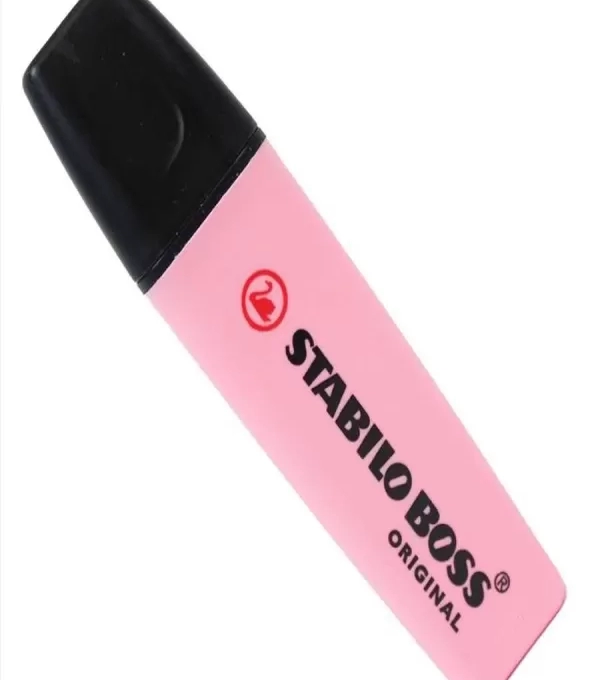 Caneta Marca Texto Stabilo Boss Rosa Pastel - Sertic - 52.7900