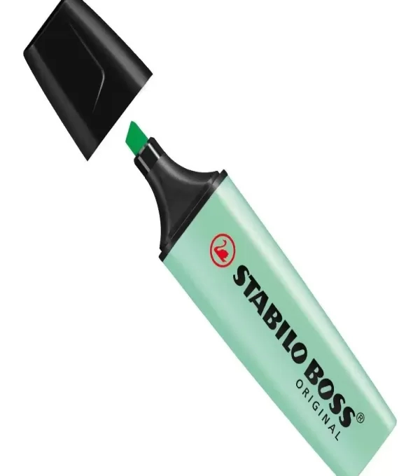 Caneta Marca Texto Stabilo Boss Verde Pastel- Sertic - 52.8300