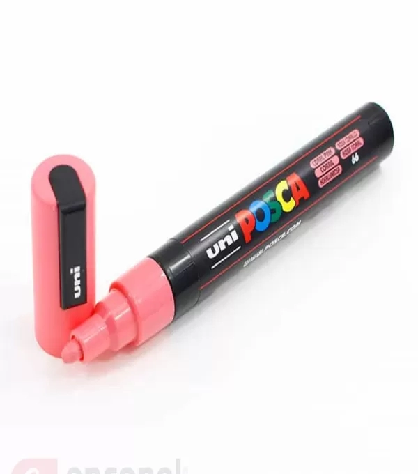 Caneta Posca Uniball Rosa Coral Pc-5m