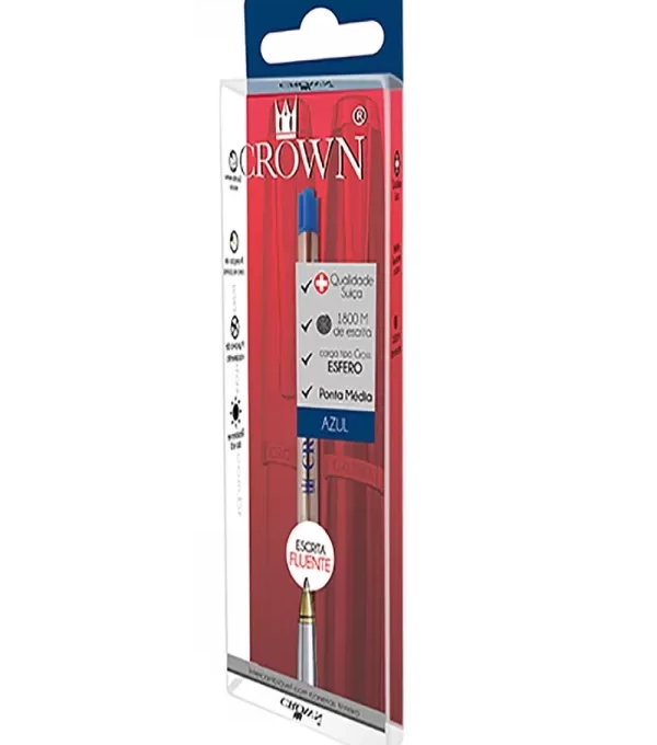 Carga EsferogrÁfica Tipo Parker Azul - Crown - Ca14007a
