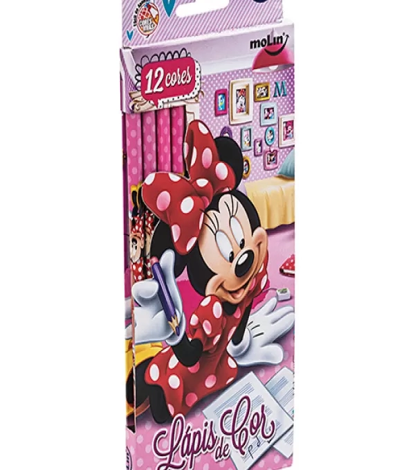 LÁpis De Cor 12 Cores Minnie - Molin