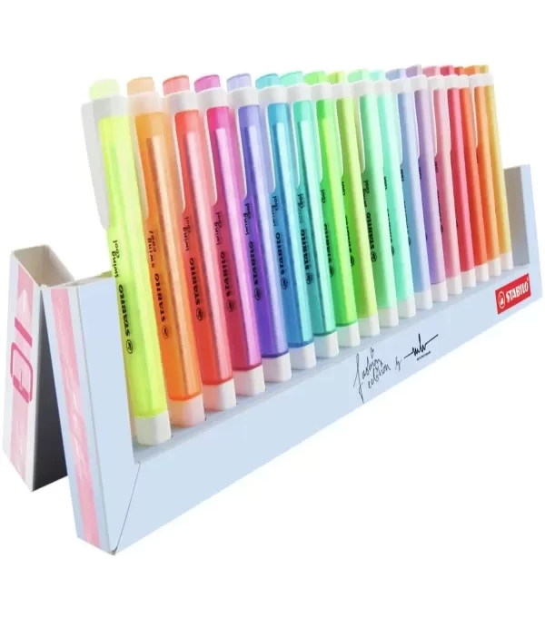 Caneta Marca Texto Stabilo Swing Cool C/ 18 Cores - Sertic - 33.0504