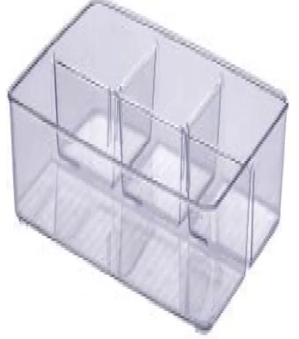Organizador Diamond C/divisorias 34x24x6 Cristal Ref 905