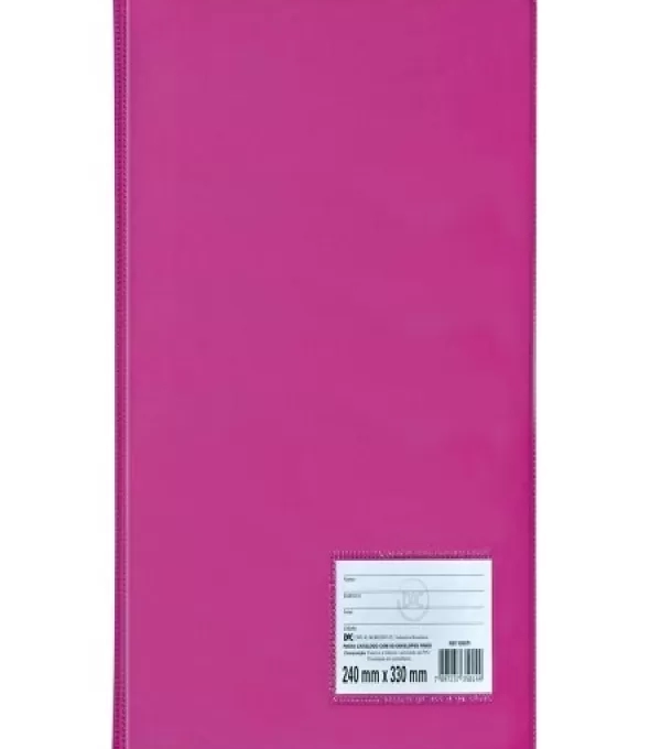 Pasta CatÁlogo Oficio 10 Envelopes Pink Com Visor - Dac - 1028-pi