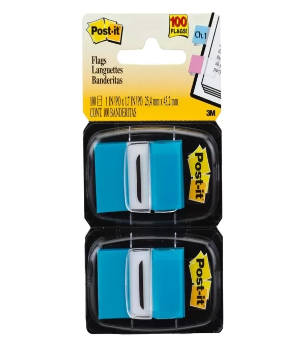 Marcador De PÁgina Adesivo  25mm X 43mm Flags Azul Com 100 Folhas - 3m