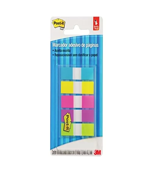 Marcador De PÁgina Adesivo Flags Transparente Com 4 Cores - 3m