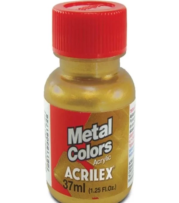 Tinta AcrÍlica Metal Colors 37ml Dourado Solar - Acrilex 598