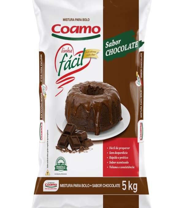 Imagem Bolo Coamo Chocolate 05 Kg(5-10-20) de Distripan