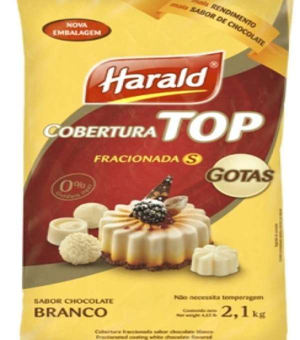 Imagem Choc Har Top Branco Gotas 2,05 Kg(5-10) de Distripan