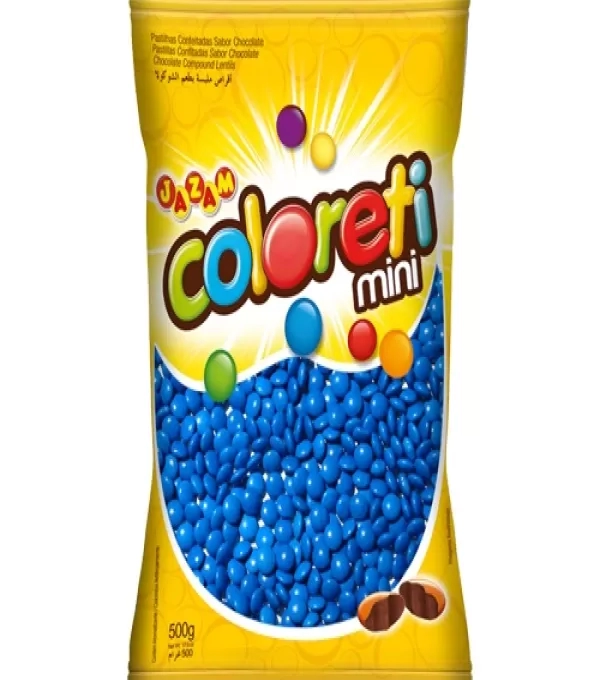 Confeito Coloreti Azul E Branco 500 Grs(3-10-20)