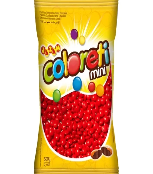 Confeito Coloreti Vermelho 500 Grs(3-10-20)