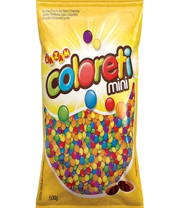 Confeito Mini Coloreti Sortido 500 Grs(3-10-20)