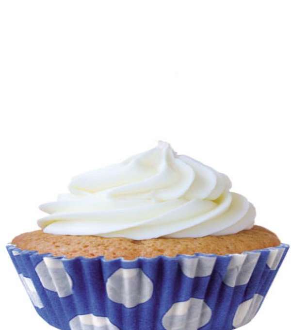Imagem Forma Esp Mini Cup Cake Nr 2 Azul C. Bol Branca C. 45 Un de Distripan