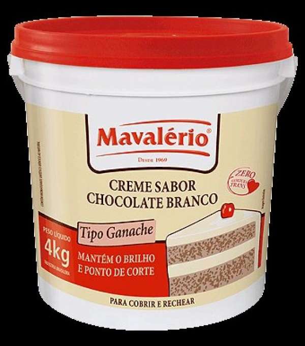 Imagem Ganache Choc Branco 2,3 Kg(5-10-20) de Distripan