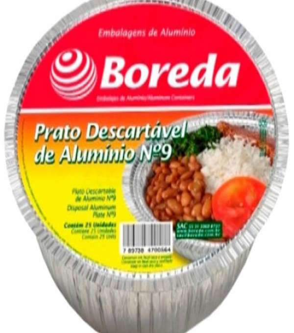 Imagem Marmitex Boreda 09 Maq. C. 100 Un(2-5-10) de Distripan