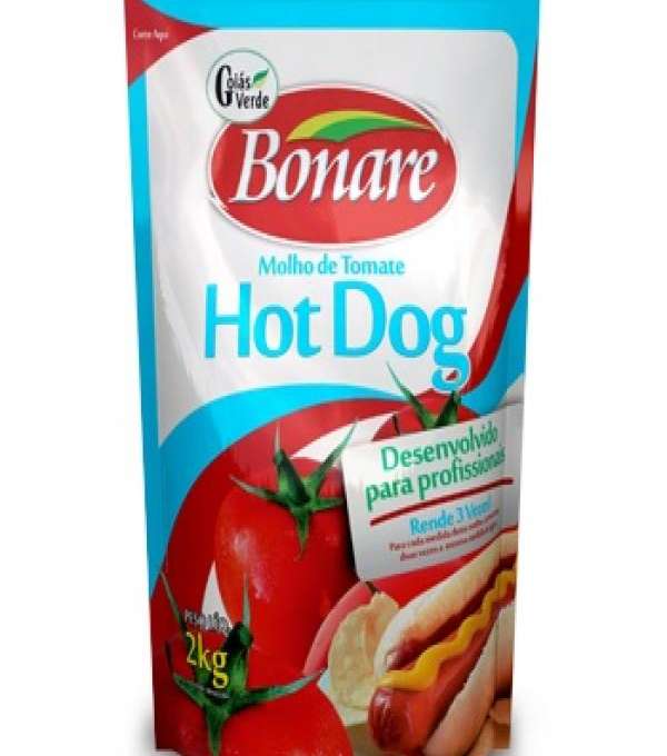 Imagem Molho De Tomate Bonare Hot Dog 02 Kg(3-6-12) de Distripan
