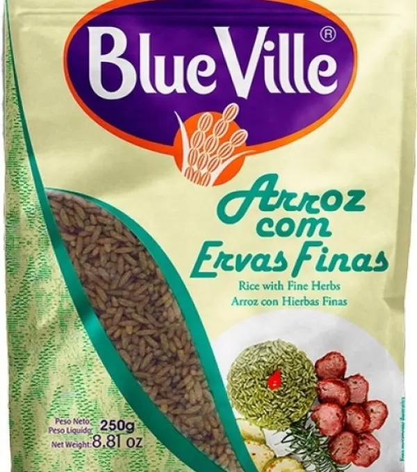 Arroz Blue Ville Cor E Sabor Ervas Finas 12 X 250g