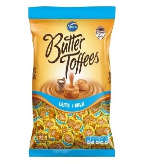 Bala Butter Toffees Arcor 500g Leite/milk