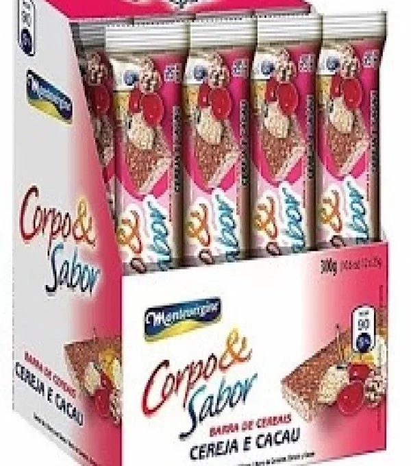 Barra De Cereal Corpo E Sabor 12 X 25g Cereja E Cacau