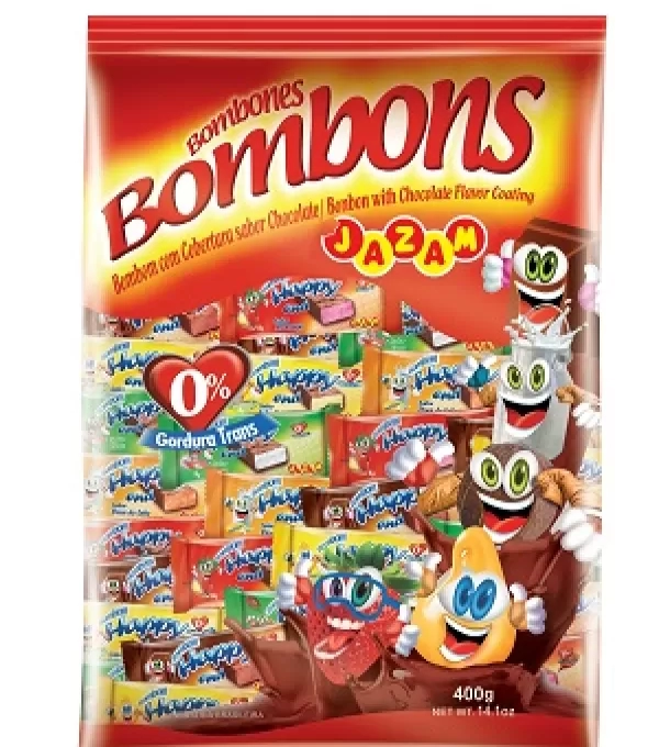 Bombom Jazam 400g Happy Sortido
