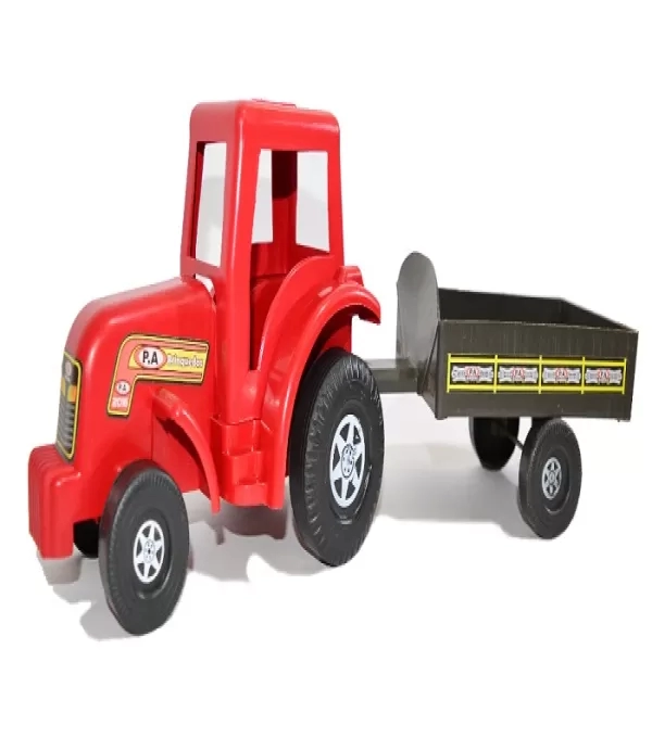 Brinquedo Trator C/ Carreta P.a - Ref.09 Cores Diversas