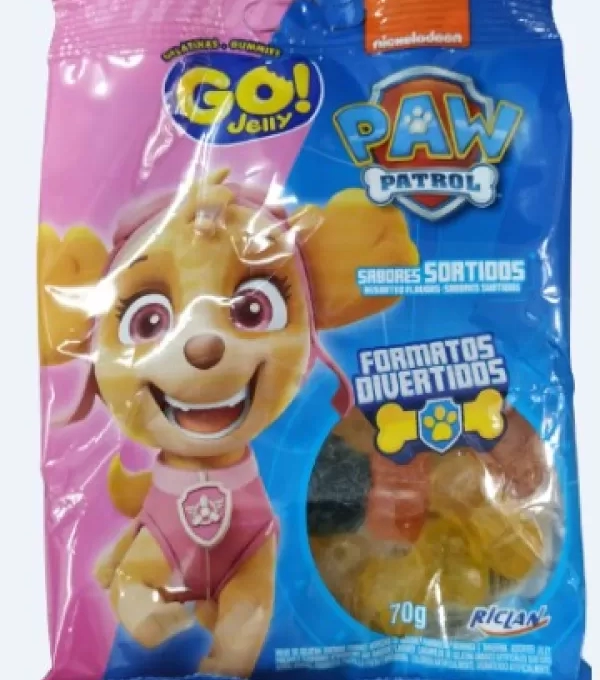 Bala Gelatina Go Jelly 12 X 70g Patrulha Canina Sort