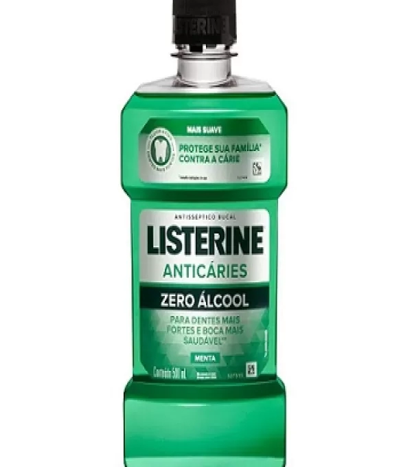 Enxaguante Listerine Anti Caries 500ml Zero Alcool