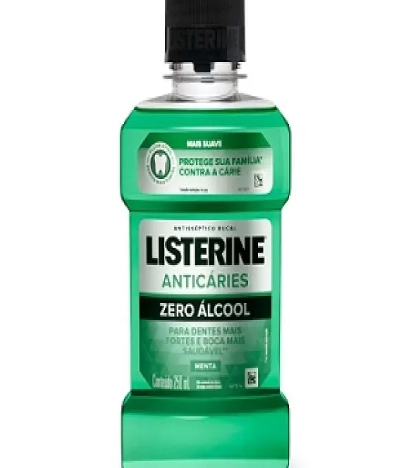 Enxaguante Listerine Anticaries 250ml Zero Alcool 