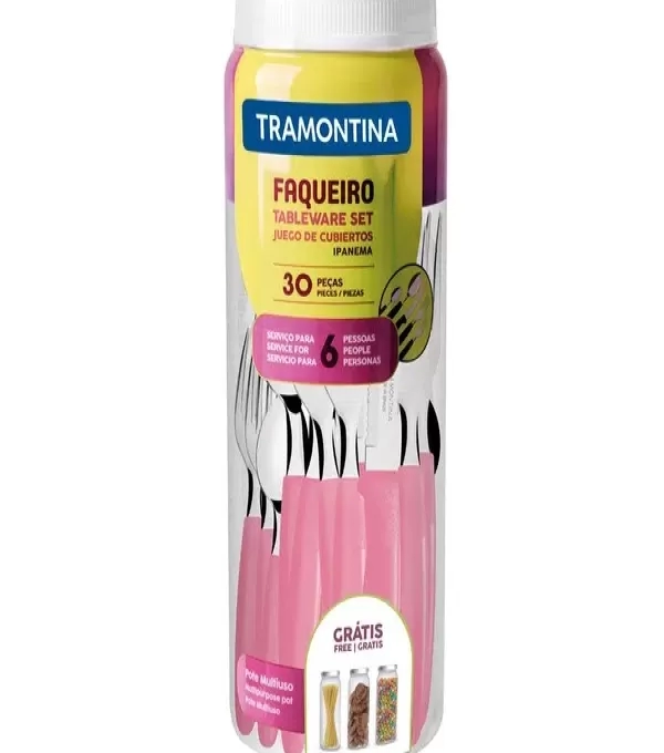 Faqueiro Tramontina Ipanema 30 Pcs Sortido Cinza