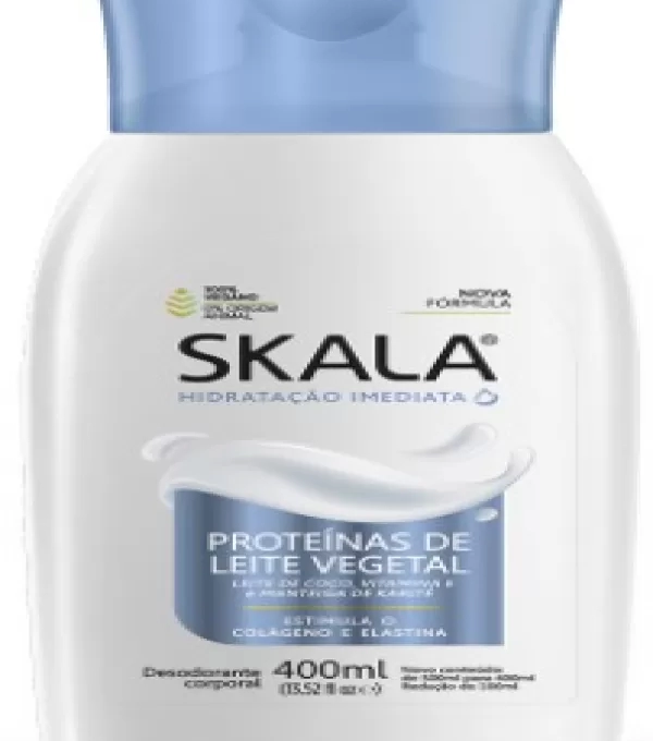 Hidratante Desod. Corporal Skala 12 X 400ml Leite Vegetal