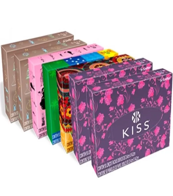 Lenco Kiss Dupla Facial 7 X 50 Unid. Cores