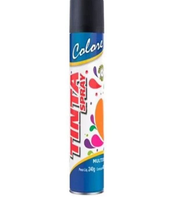 M. Tinta Spray Colore 400ml Preto Fosco