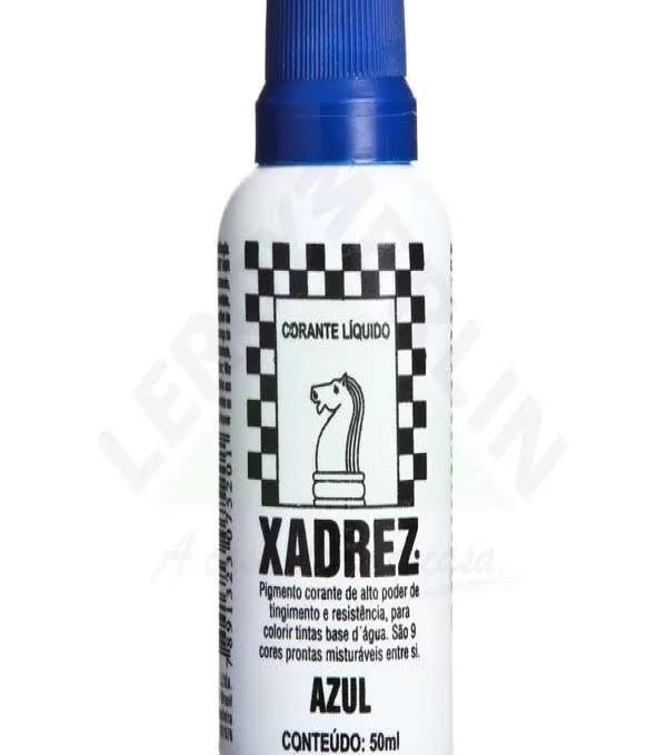Corante Xadrez 12 X 50ml Azul Liquido