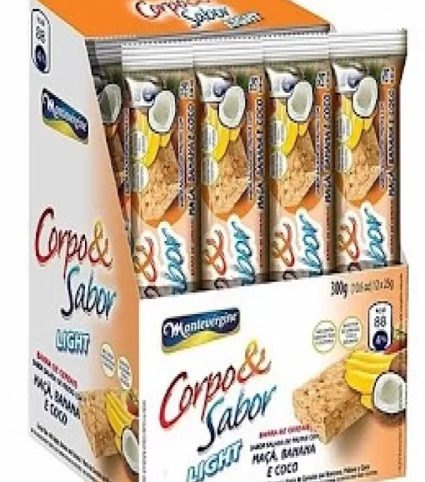 Barra De Cereal Corpo E Sabor 12 X 25g Salada Frutas Light