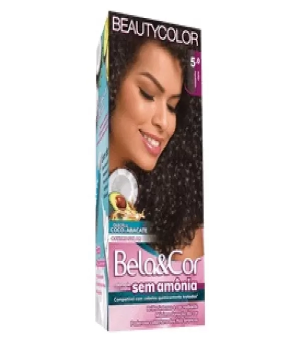 Tinta Para Cabelo Bela&cor Sem Amonia Castanho Claro 5.0 