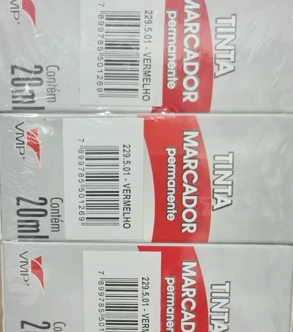 Tinta Marcador Permanente - 20ml Verm Vmp