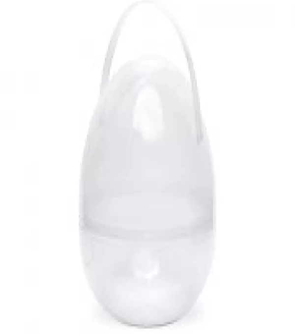 Cesta Ovo De Plastico Incolor 17,5x17,5x25