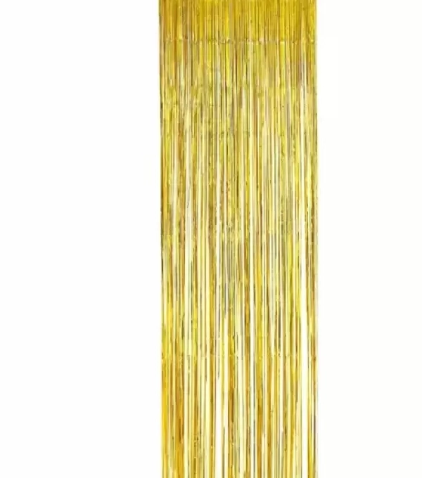 Cortina Metalizada  Ouro Raf-ou Wei