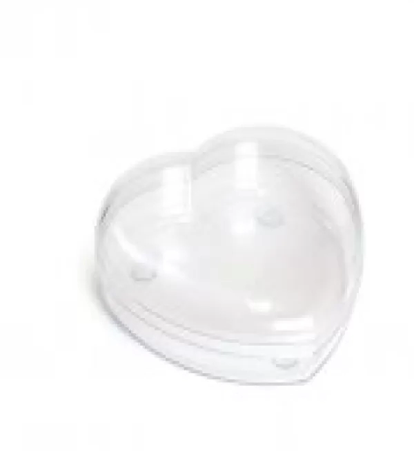 Caixa Acrilico - Coracao Transparente 16,8x15x4,5 Cromus